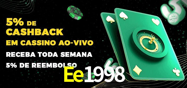 Promoções do cassino ao Vivo Ee1998